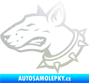 Samolepka Pes 167 levá pitbull pískované sklo