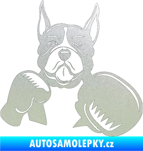 Samolepka Pes 183 pravá boxer pískované sklo