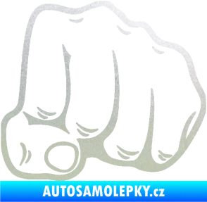 Samolepka Pěst 003 pravá pískované sklo