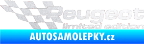 Samolepka Peugeot limited edition levá pískované sklo