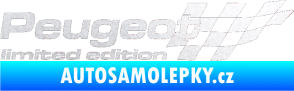 Samolepka Peugeot limited edition pravá pískované sklo
