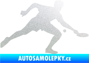 Samolepka Ping pong 001 pravá pískované sklo