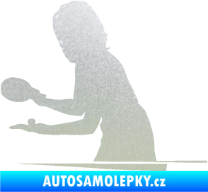 Samolepka Ping pong 005 levá pískované sklo