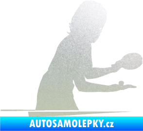 Samolepka Ping pong 005 pravá pískované sklo