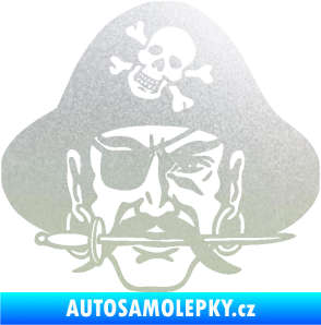 Samolepka Pirát 002 pravá pískované sklo