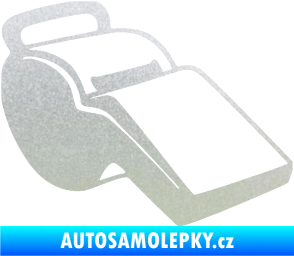 Samolepka Píšťalka 001 pravá pískované sklo