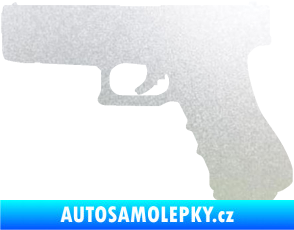 Samolepka Pistole 001 levá pískované sklo