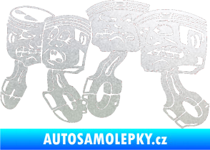 Samolepka Písty levá pískované sklo