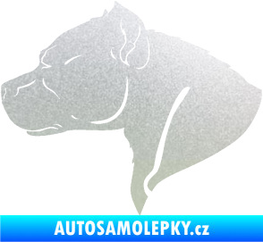 Samolepka Pitbull 004 levá pískované sklo