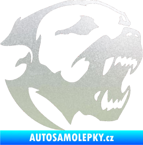 Samolepka Pitbull hlava 001 pravá pískované sklo