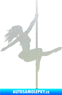 Samolepka Pole dance 001 pravá tanec na tyči pískované sklo