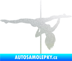 Samolepka Pole dance 002 pravá tanec na tyči pískované sklo