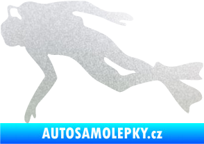 Samolepka Potápěč 002 levá pískované sklo