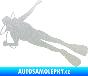 Samolepka Potápěč 004 levá pískované sklo