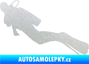 Samolepka Potápěč 005 levá pískované sklo