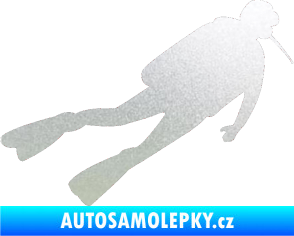 Samolepka Potápěč 006 pravá pískované sklo
