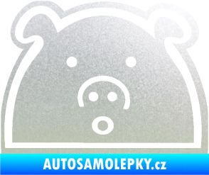 Samolepka Prasátko JDM styl pískované sklo