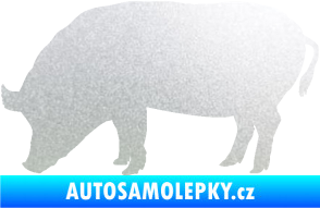 Samolepka Prase 004 levá pískované sklo