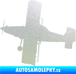 Samolepka Práškovací letoun Čmelák levá pískované sklo