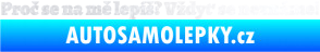 Samolepka Proč se na mě lepíš? Vždyť se neznáme! 002 pískované sklo
