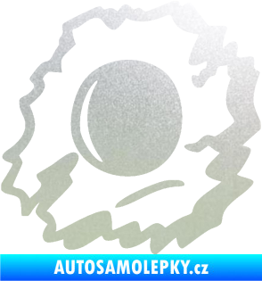 Samolepka Průstřel 002 levá pískované sklo