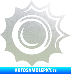 Samolepka Průstřel 003 levá pískované sklo