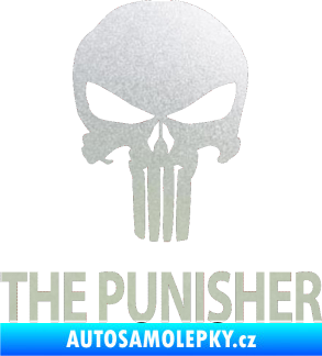 Samolepka Punisher 002 s nápisem pískované sklo