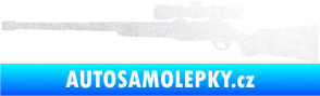 Samolepka Puška 002 levá lovecká pískované sklo