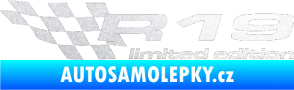 Samolepka R19 limited edition levá pískované sklo