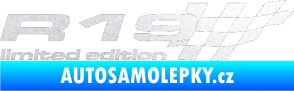 Samolepka R19 limited edition pravá pískované sklo