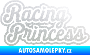 Samolepka Racing princess nápis pískované sklo