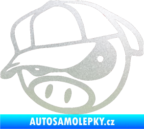 Samolepka Rally pig 003 levá pískované sklo
