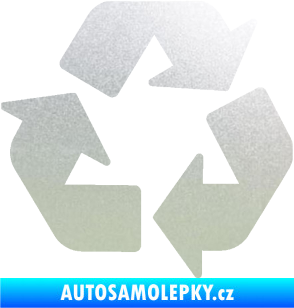 Samolepka Recyklace 001 symbol pískované sklo