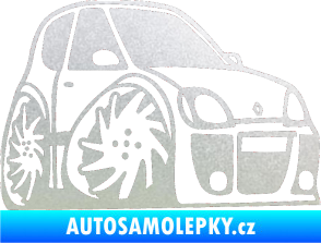 Samolepka Renault Clio sport karikatura pravá pískované sklo