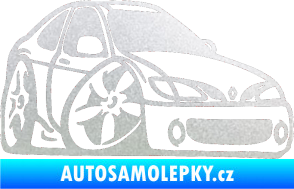 Samolepka Renault Megane karikatura pravá pískované sklo