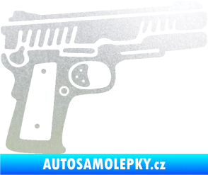 Samolepka Revolver 003 pravá pískované sklo