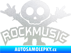 Samolepka Rock music fanda pískované sklo