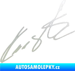 Samolepka Podpis Roman Kresta  pískované sklo
