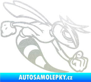 Samolepka Rozzuřená vosa 001 pravá pískované sklo
