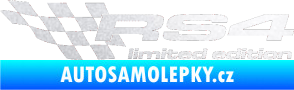 Samolepka RS4 limited edition levá pískované sklo