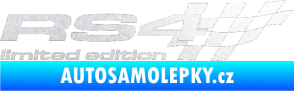Samolepka RS4 limited edition pravá pískované sklo