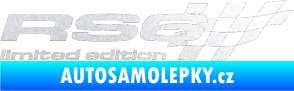 Samolepka RS6 limited edition pravá pískované sklo