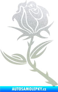 Samolepka Růže 002 levá pískované sklo