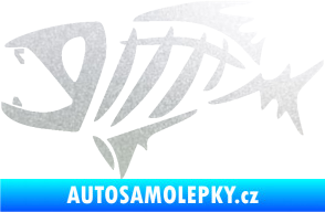 Samolepka Ryba kostra  007 levá pískované sklo