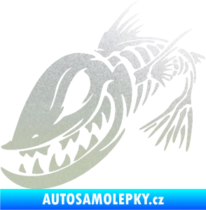 Samolepka Ryba kostra 001 levá pískované sklo