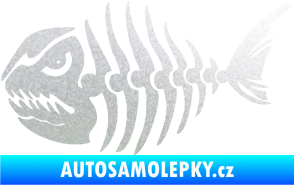Samolepka Ryba kostra 004 levá pískované sklo