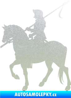 Samolepka Rytíř na koni levá pískované sklo