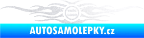 Samolepka Samolepka na zadní sklo plameny se znakem pískované sklo