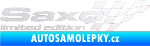 Samolepka Saxo limited edition pravá pískované sklo
