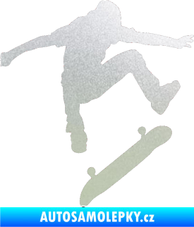 Samolepka Skateboard 005 pravá pískované sklo